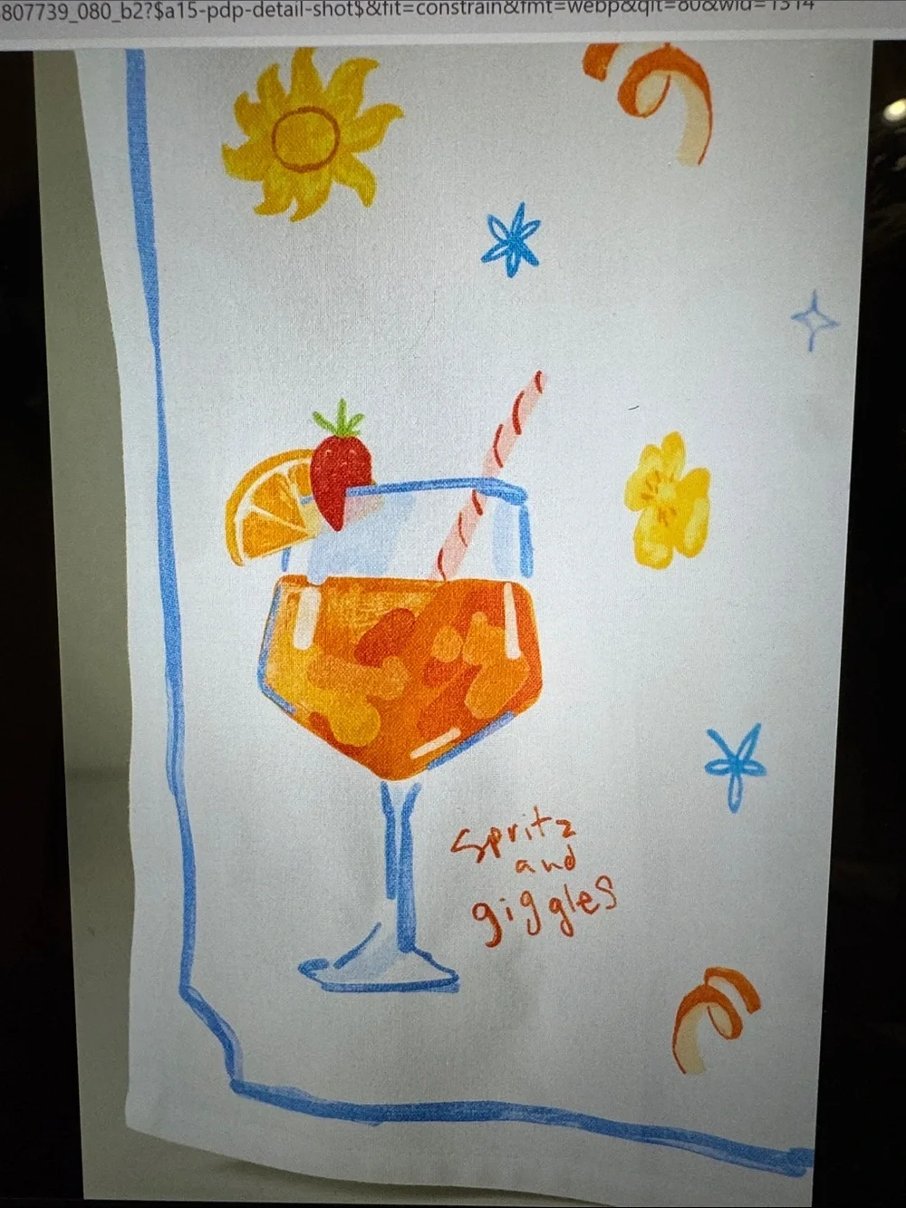 Anthropologie Spritz & Giggles Bar Towel
